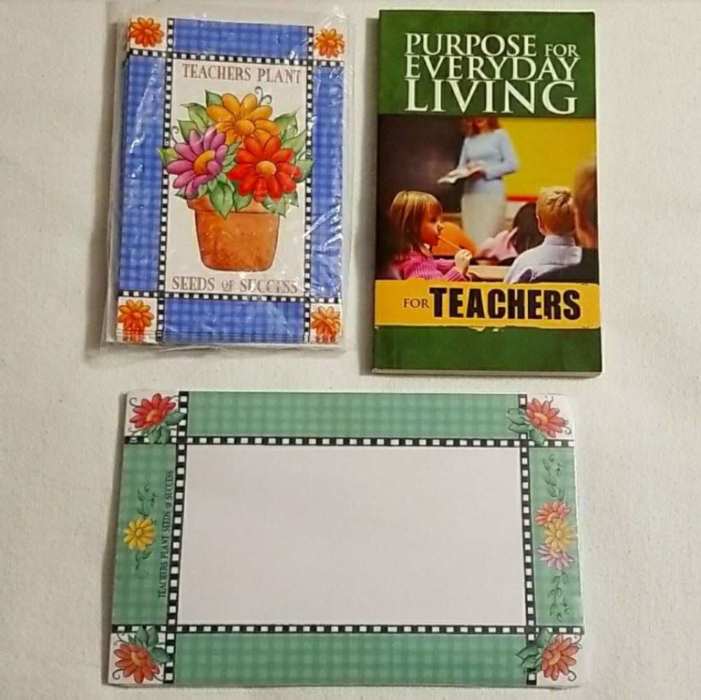 NEW Teacher's Book, Memo Pad & Notecard Bundle